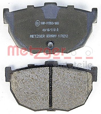METZGER 1170212 Bremsbelagsatz, Scheibenbremse